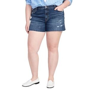 New with tags Old Navy Mid-Rise Boyfriend Ripped Cut-Off Jean Shorts Size:22